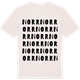 Vintage White t-shirt med Norr ordlek t-shirt
