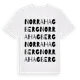 White t-shirt med Norra Hagberg ordlek t-shirt
