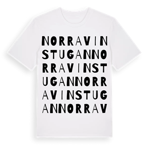 Norra Vinstugan ordlek t-shirt – ekologisk bomull t-shirt från Pinshirt