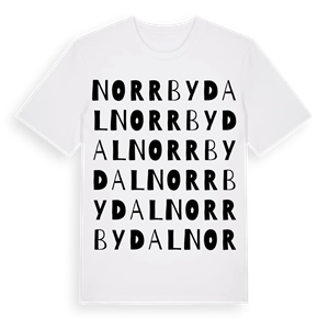 Norrbydal ordlek t-shirt – ekologisk bomull t-shirt från Pinshirt