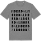 Mid Heather Gray t-shirt med Norrdal ordlek t-shirt