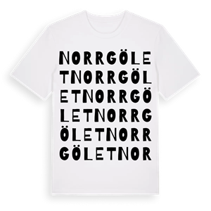 Norrgölet ordlek t-shirt – ekologisk bomull t-shirt från Pinshirt