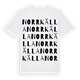 Norrkälla ordlek t-shirt