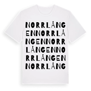 Norrlången ordlek t-shirt – ekologisk bomull t-shirt från Pinshirt