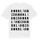 Norrlången ordlek t-shirt