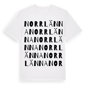 Norrlänna ordlek t-shirt – ekologisk bomull t-shirt från Pinshirt