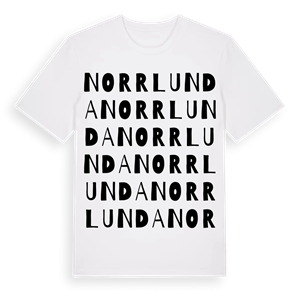 Norrlunda ordlek t-shirt – ekologisk bomull t-shirt från Pinshirt