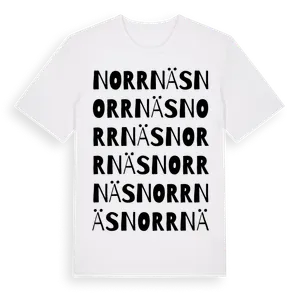 Norrnäs ordlek t-shirt – ekologisk bomull t-shirt från Pinshirt