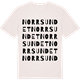 Vintage White t-shirt med Norrsundet ordlek t-shirt