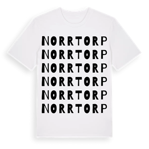 Norrtorp ordlek t-shirt – ekologisk bomull t-shirt från Pinshirt