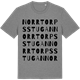 Mid Heather Gray t-shirt med Norrtorpsstugan ordlek t-shirt