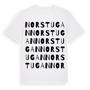 Norstugan ordlek t-shirt – ekologisk bomull t-shirt från Pinshirt