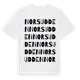 White t-shirt med Norsudden ordlek t-shirt