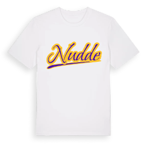 Nudde baseball t-shirt – ekologisk bomull t-shirt från Pinshirt