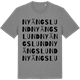 Mid Heather Gray t-shirt med Nyängslund ordlek t-shirt