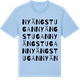 Blue Soul t-shirt med Nyängstugan ordlek t-shirt