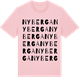 Pink Cotton t-shirt med Nyberga ordlek t-shirt