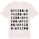 Vintage White t-shirt med Nyberga ordlek t-shirt
