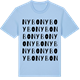 Blue Soul t-shirt med Nybo ordlek t-shirt