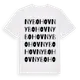 White t-shirt med Nybohov ordlek t-shirt