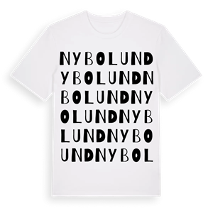 Nybolund ordlek t-shirt – ekologisk bomull t-shirt från Pinshirt