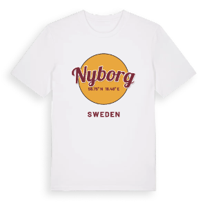 Nyborg cirkel t-shirt – ekologisk bomull t-shirt från Pinshirt