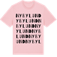 Pink Cotton t-shirt med Nybylund ordlek t-shirt