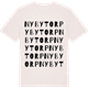 Vintage White t-shirt med Nybytorp ordlek t-shirt