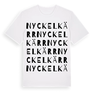 Nyckelkärr ordlek t-shirt – ekologisk bomull t-shirt från Pinshirt