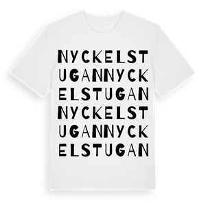 Nyckelstugan ordlek t-shirt – ekologisk bomull t-shirt från Pinshirt