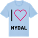 Blue Soul t-shirt med Jag älskar Nydal t-shirt stort tryck