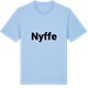 Blue Soul t-shirt med Nyffe fetstil t-shirt