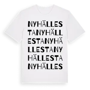 Nyhällesta ordlek t-shirt – ekologisk bomull t-shirt från Pinshirt