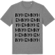 Mid Heather Gray t-shirt med Nyhem ordlek t-shirt