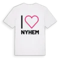 Jag älskar Nyhem t-shirt stort tryck
