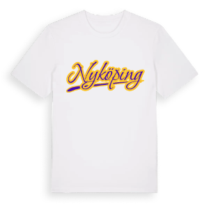 Nyköping baseball t-shirt – ekologisk bomull t-shirt från Pinshirt