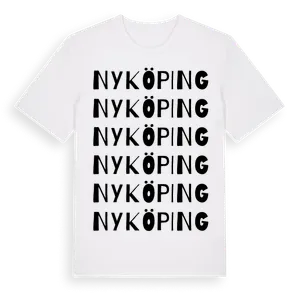 Nyköping ordlek t-shirt – ekologisk bomull t-shirt från Pinshirt