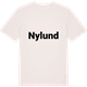 Vintage White t-shirt med Nylund fetstil t-shirt