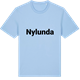 Blue Soul t-shirt med Nylunda fetstil t-shirt