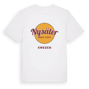 Nysäter cirkel t-shirt – ekologisk bomull t-shirt från Pinshirt