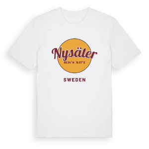 Nysäter cirkel t-shirt – ekologisk bomull t-shirt från Pinshirt