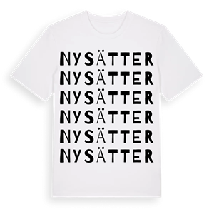 Nysätter ordlek t-shirt – ekologisk bomull t-shirt från Pinshirt