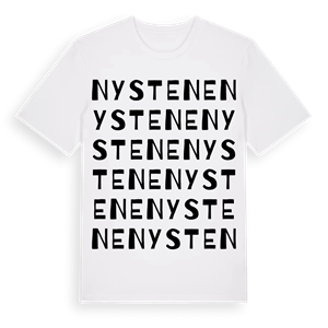 Nystene ordlek t-shirt – ekologisk bomull t-shirt från Pinshirt