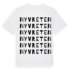 Nyvreten ordlek t-shirt – ekologisk bomull t-shirt från Pinshirt