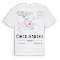 Öbolandet karta t-shirt