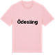 Pink Cotton t-shirt med Ödesäng fetstil t-shirt