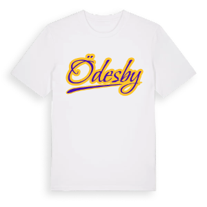 Ödesby baseball t-shirt – ekologisk bomull t-shirt från Pinshirt