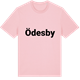 Pink Cotton t-shirt med Ödesby fetstil t-shirt