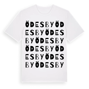 Ödesby ordlek t-shirt – ekologisk bomull t-shirt från Pinshirt