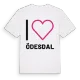 Jag älskar Ödesdal t-shirt stort tryck